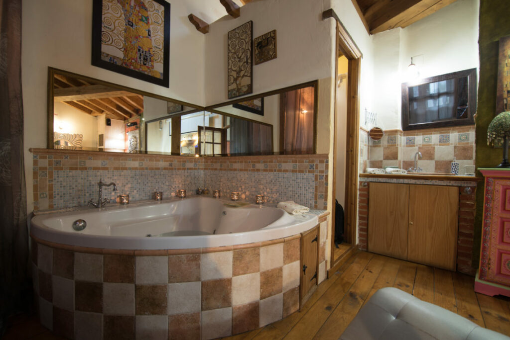 casa rural spa aravalle el balconcillo banera